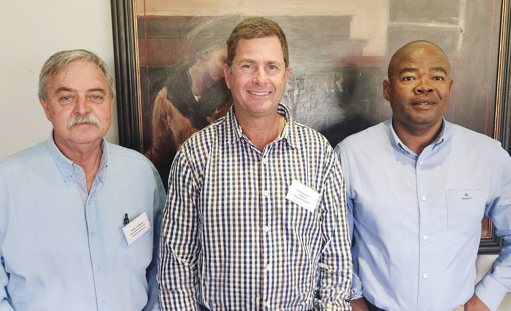 Chairman Mark Gallagher, Deputy Chairman John Read and Executive Director Khumbulani Mthethwa