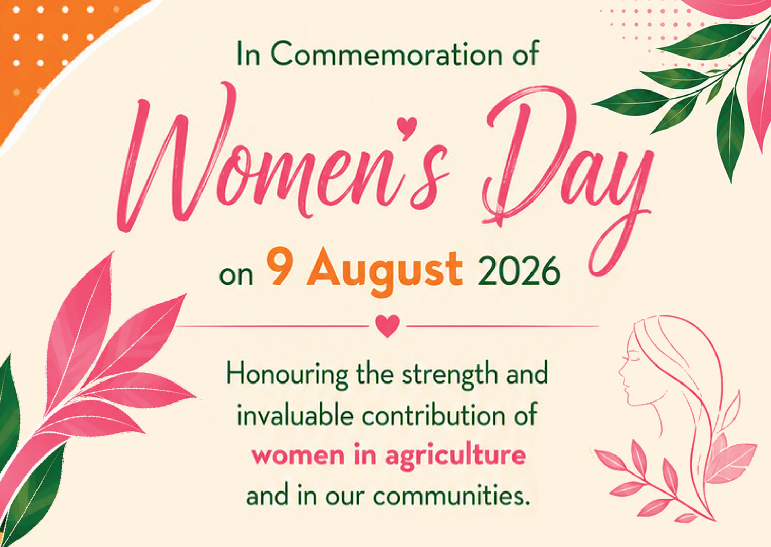 Women Day_2026 Women's Day message commemorating the Women Farmers of South Africa